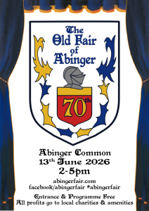front cover of the programme for the Abinger medieval fair for 2026